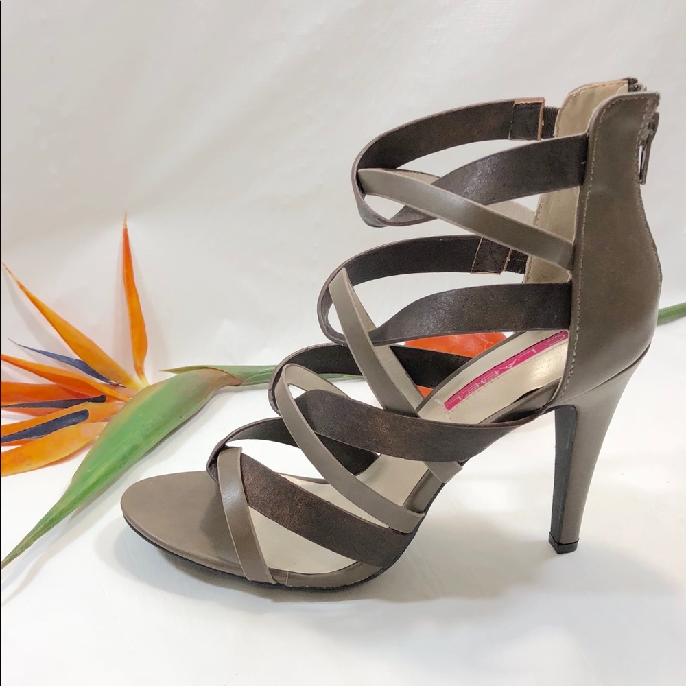 Women’s Strappy Open Toe Faux Leather Sandal